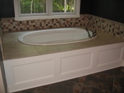 Master Bathroom: Built-In Bath Tub, Wood / Tile Enclosure, Custom Luxury Homes Built, Indianapolis, Indiana, Madison Custom Homes, Inc.