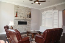 Family Room of Custom Luxury Home by Madison Custom Homes Inc. - Central Indiana